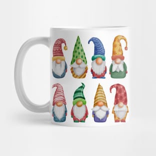 Christmas Gnomes watercolor set Mug